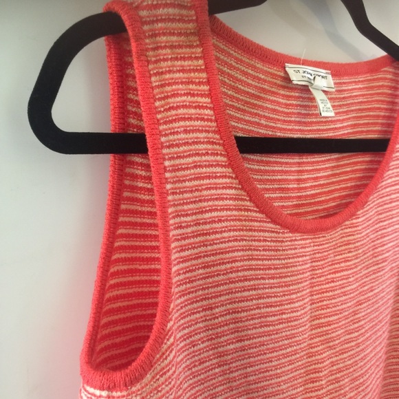 St. John Shell in melon orange with trim - Picture 2 of 5